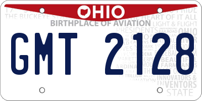 OH license plate GMT2128