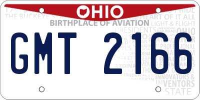 OH license plate GMT2166