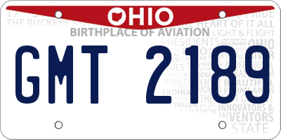 OH license plate GMT2189