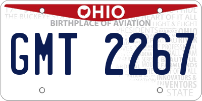 OH license plate GMT2267