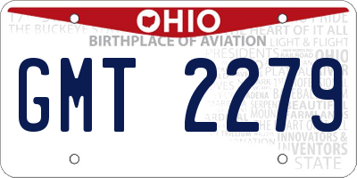 OH license plate GMT2279