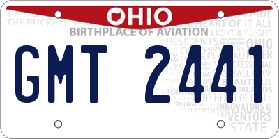 OH license plate GMT2441