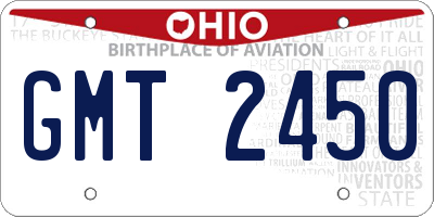 OH license plate GMT2450