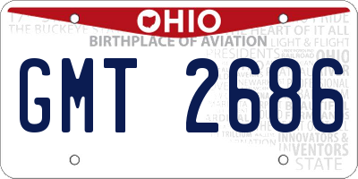 OH license plate GMT2686