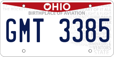 OH license plate GMT3385