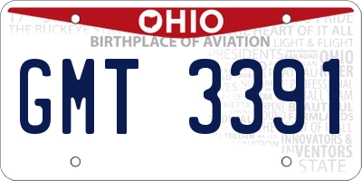 OH license plate GMT3391
