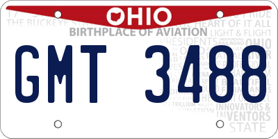 OH license plate GMT3488