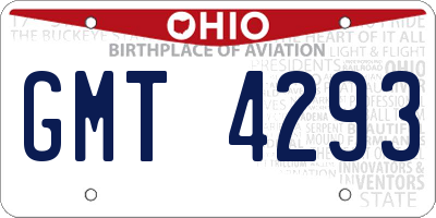 OH license plate GMT4293