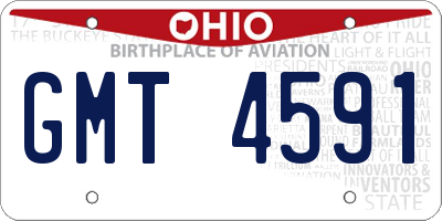 OH license plate GMT4591
