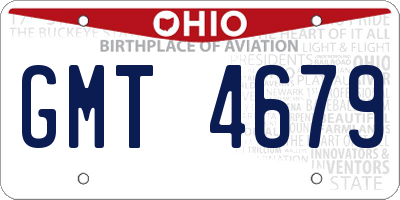 OH license plate GMT4679