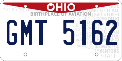 OH license plate GMT5162