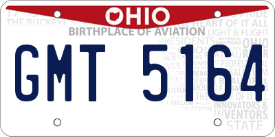 OH license plate GMT5164