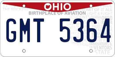 OH license plate GMT5364