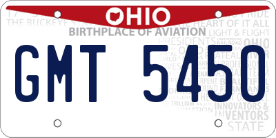 OH license plate GMT5450