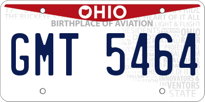 OH license plate GMT5464