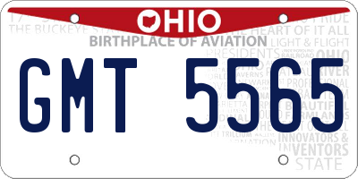 OH license plate GMT5565