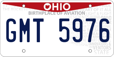 OH license plate GMT5976