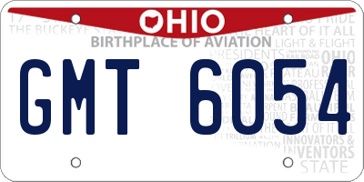 OH license plate GMT6054