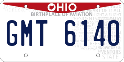OH license plate GMT6140