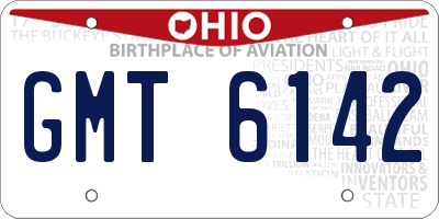 OH license plate GMT6142