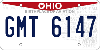 OH license plate GMT6147