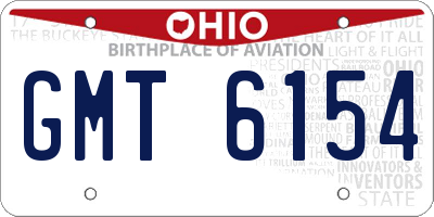 OH license plate GMT6154