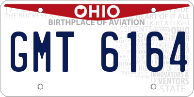OH license plate GMT6164