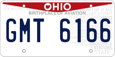 OH license plate GMT6166