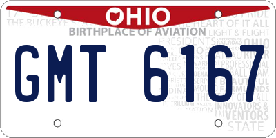 OH license plate GMT6167