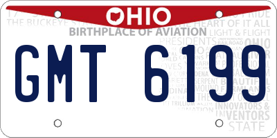 OH license plate GMT6199