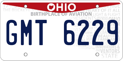 OH license plate GMT6229
