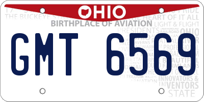 OH license plate GMT6569