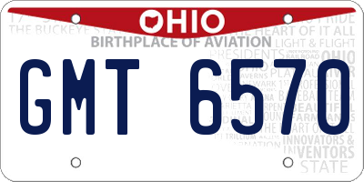 OH license plate GMT6570