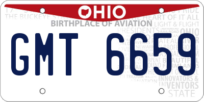 OH license plate GMT6659