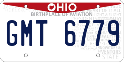 OH license plate GMT6779