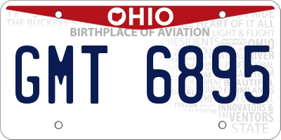 OH license plate GMT6895