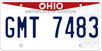 OH license plate GMT7483