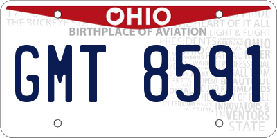 OH license plate GMT8591