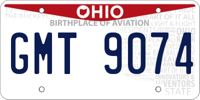 OH license plate GMT9074