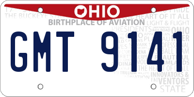 OH license plate GMT9141