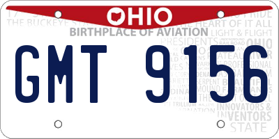 OH license plate GMT9156