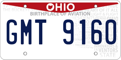 OH license plate GMT9160