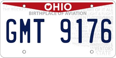OH license plate GMT9176