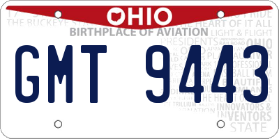 OH license plate GMT9443