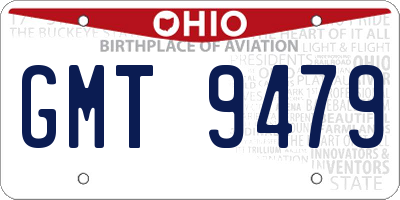 OH license plate GMT9479