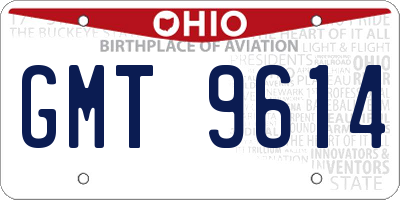 OH license plate GMT9614