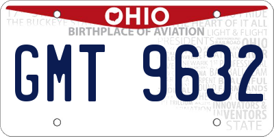 OH license plate GMT9632