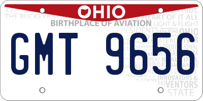 OH license plate GMT9656