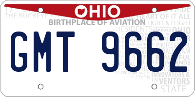 OH license plate GMT9662