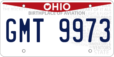 OH license plate GMT9973